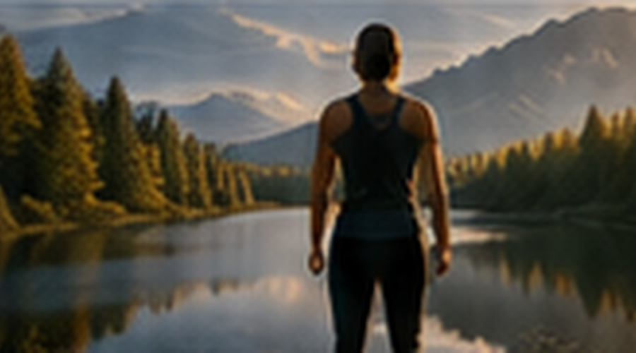 Active adult walking outdoors