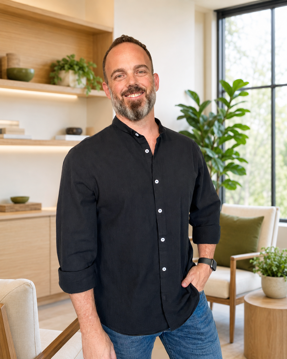 Dr. Jeremy Ellis in a modern wellness consultation setting