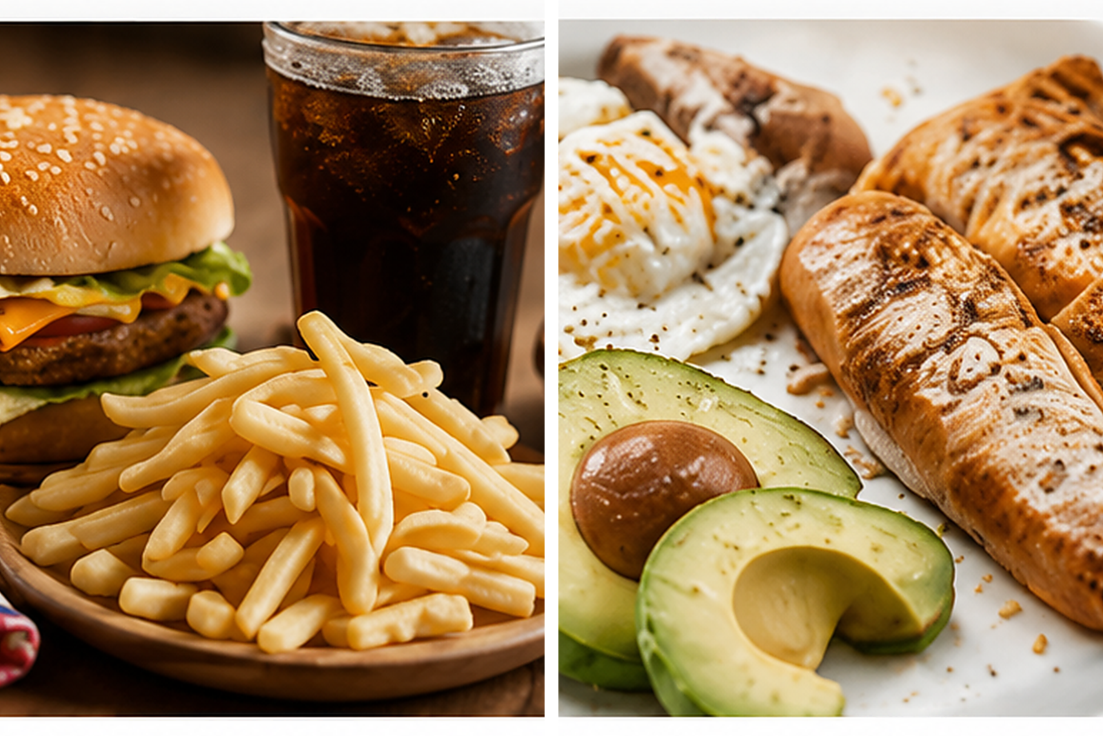 Ultra-processed fast food compared with a minimally processed whole-food meal